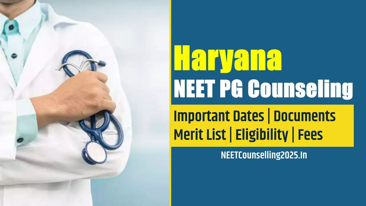 Haryana NEET PG Counselling