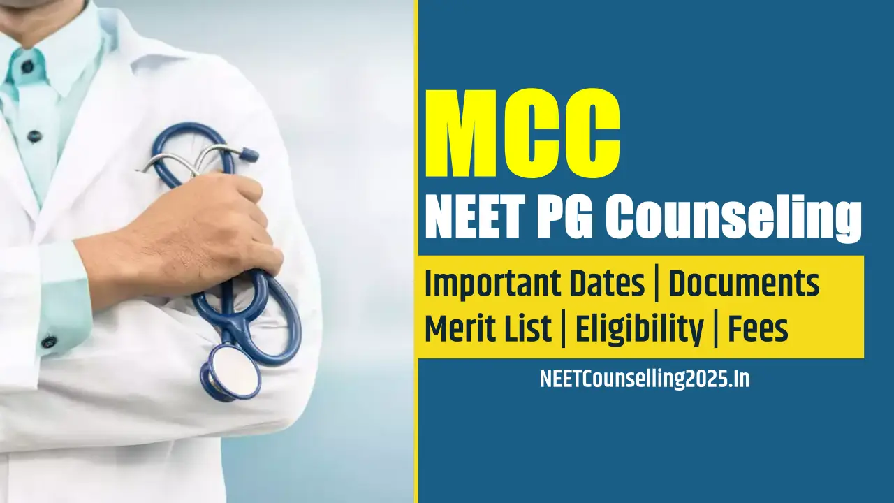 MCC NEET PG Counselling