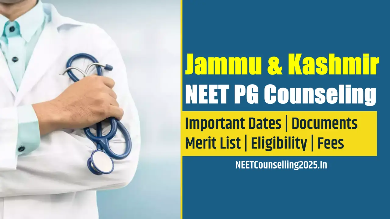 Jammu and Kashmir NEET PG Counselling 2026