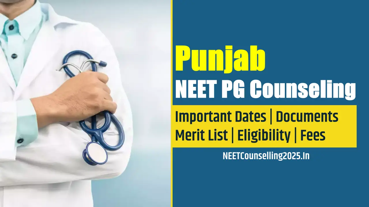 Punjab NEET PG Counselling 2026