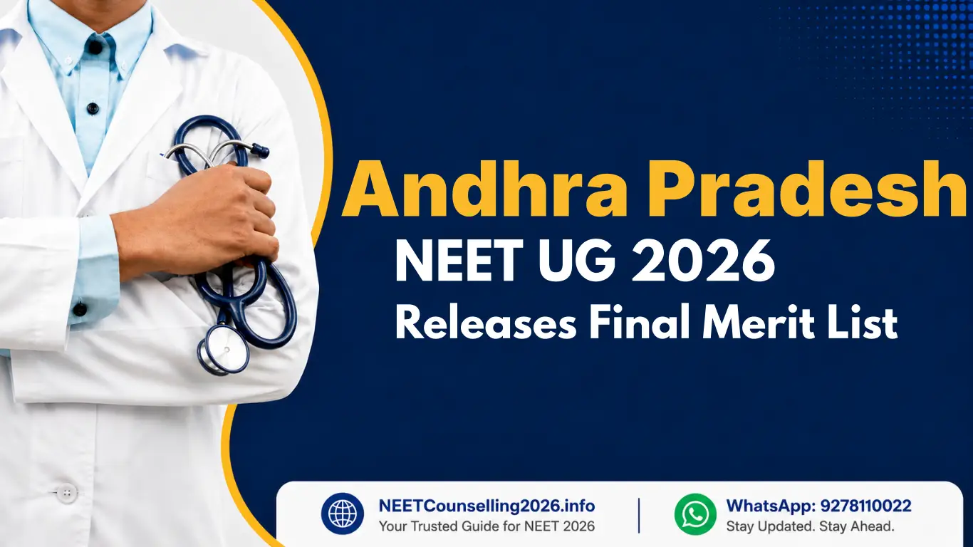 AP NEET UG 2026 Releases Final Merit List