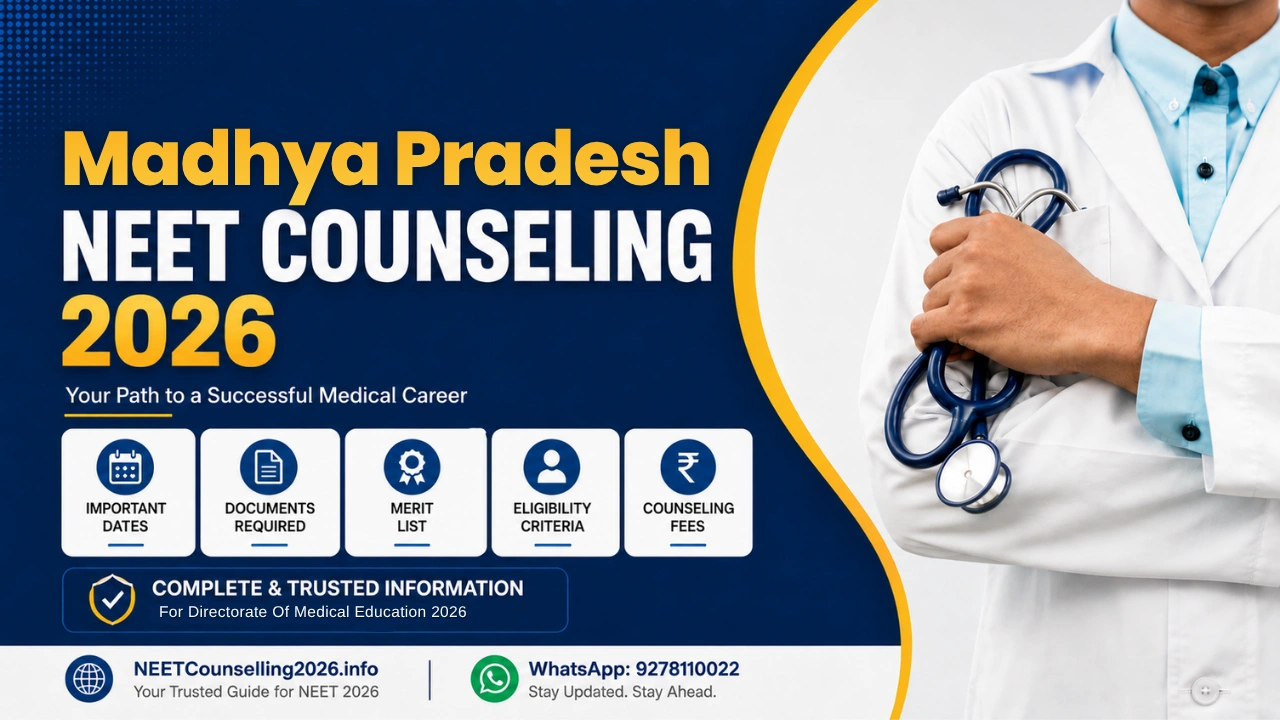Madhya Pradesh NEET Counselling 2026