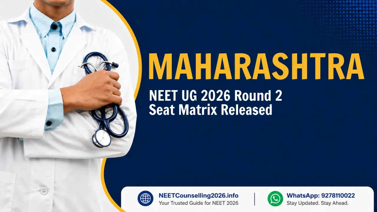 Maharashtra NEET UG 2026 Round 2 Seat Matrix Released
