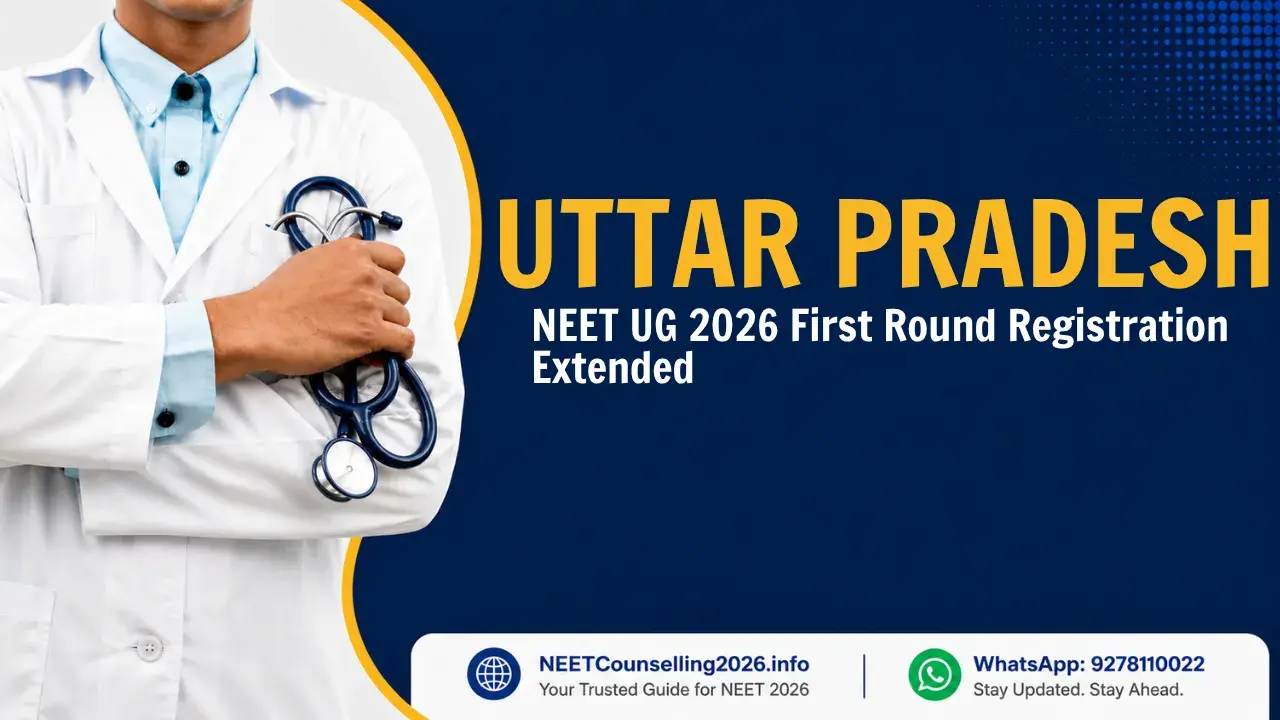 UP NEET UG 2026 First Round Registration Extended